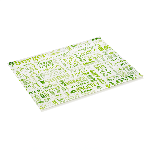 Vegetabilsk st af burgerpapir